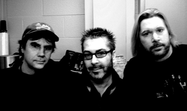 Kevin Christoff,Edgar Breau,David Byers on location for the documentary filming of Simply Saucer,November 17,2007